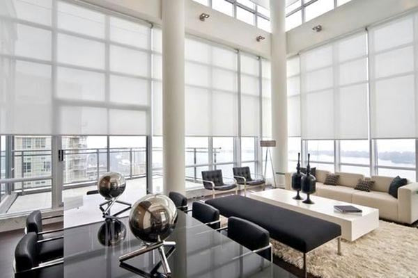 Sunscreen automatic blinds
