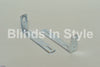 VERTICAL BLIND INSTALLATION / L Brackets 2 Pack FACE FIT ANODISED METAL