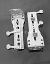 DOUBLE CENTRE SUPPORT CURTAIN TRACK WALL MOUNTING  BRACKETS  (Dual Track) 130-160mm Projection