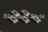 VERTICAL BLIND TRACK CEILING RECESS SPRING CLIPS METAL SILVER 5 PACK
